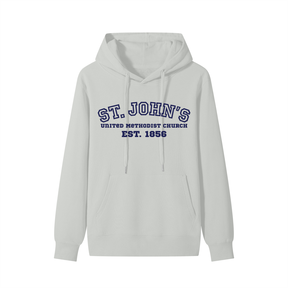 St. John's Navy Text Cotton Hoodie