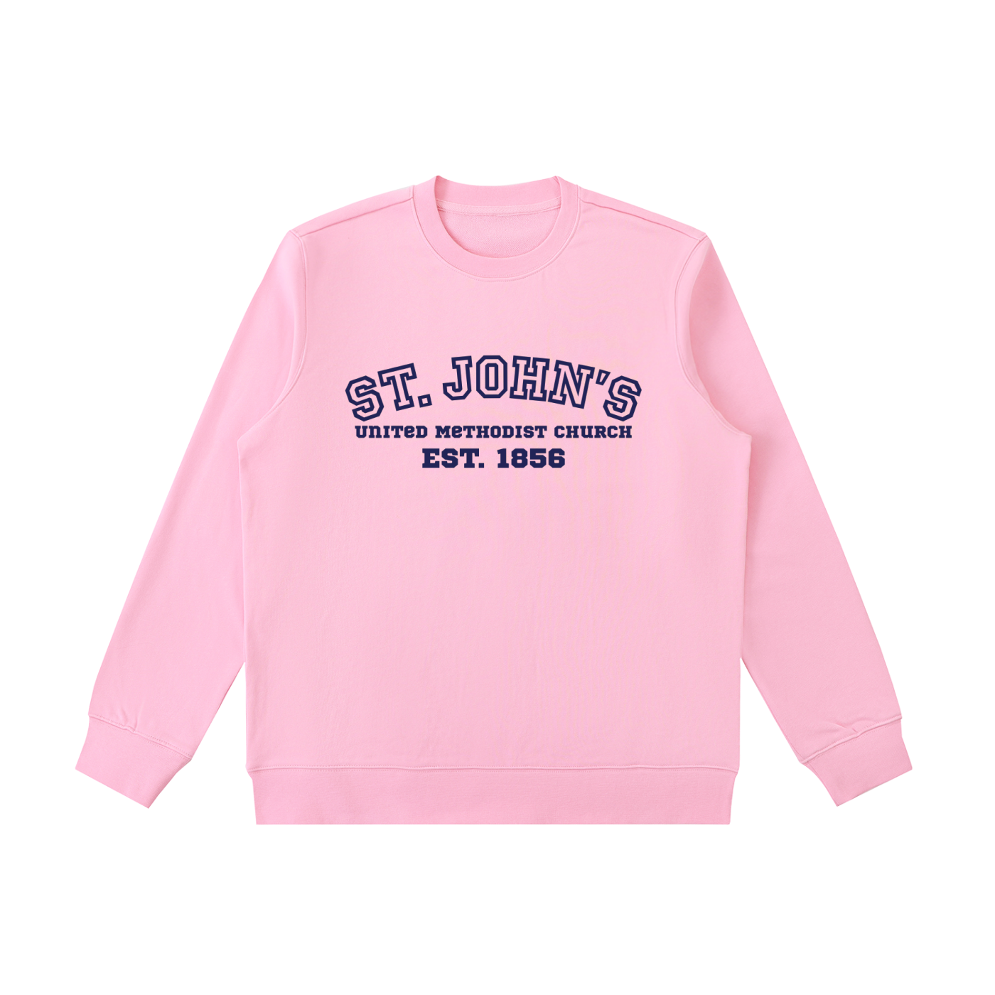 St. John's Navy Text Crewneck  Sweatshirt