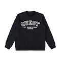 Black Essential Heavyweight Crewneck  Sweatshirt