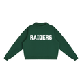 Raiders Navy with White Text Mock-Neck Crew Sweatshirt