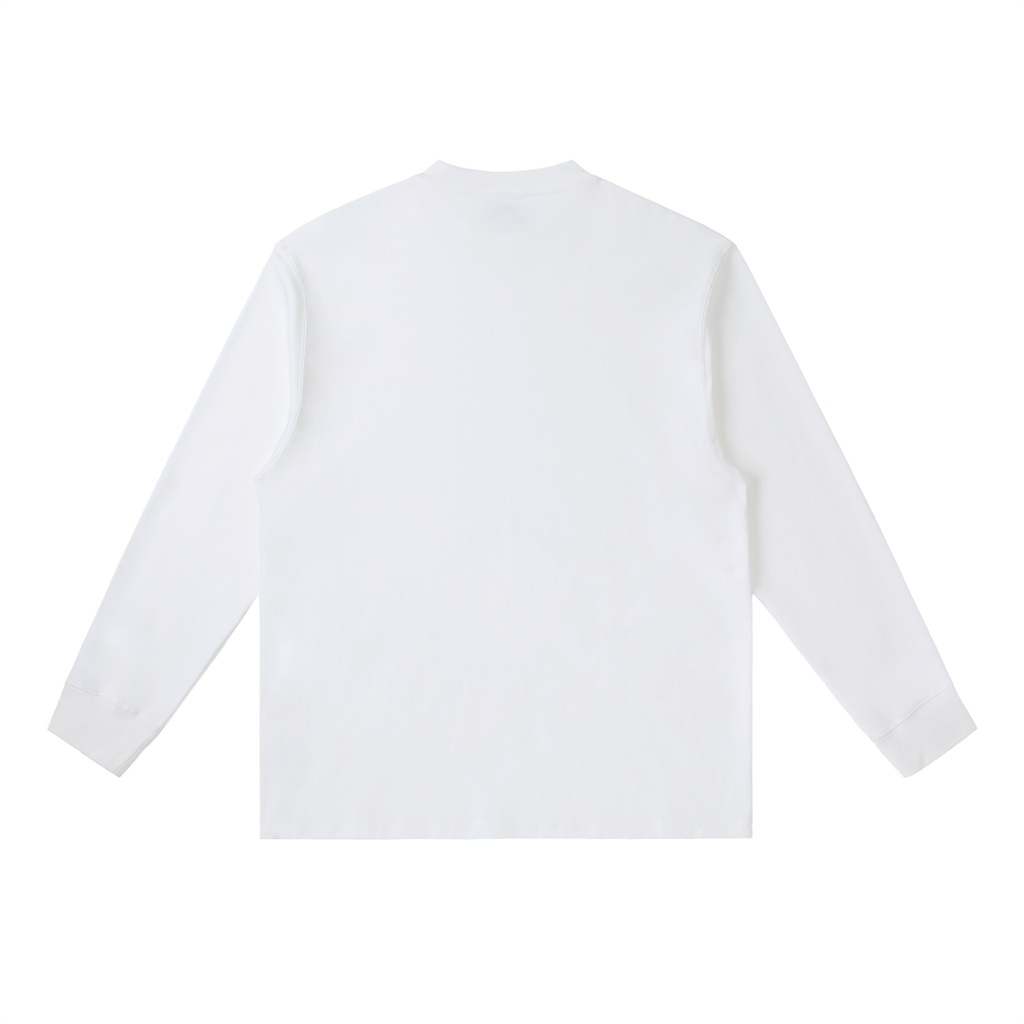 St. John's Classic  White Text Crewneck Long-Sleeve T-Shirt
