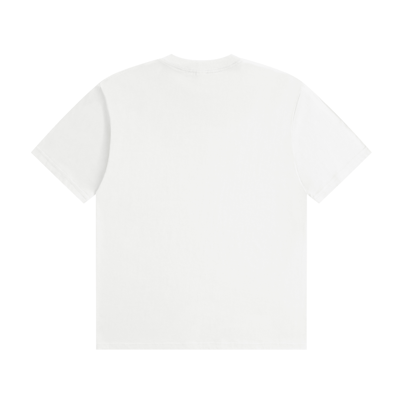 Quest White with Navy Text Unisex Seamless Cotton T-Shirt