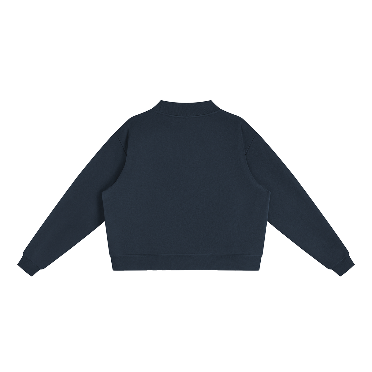 Falcons Navy Mock-Neck Crew Sweatshirt