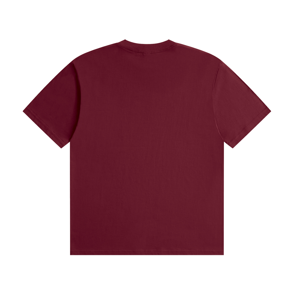 Quest Dark Red with Black Text Unisex Seamless Cotton T-Shirt