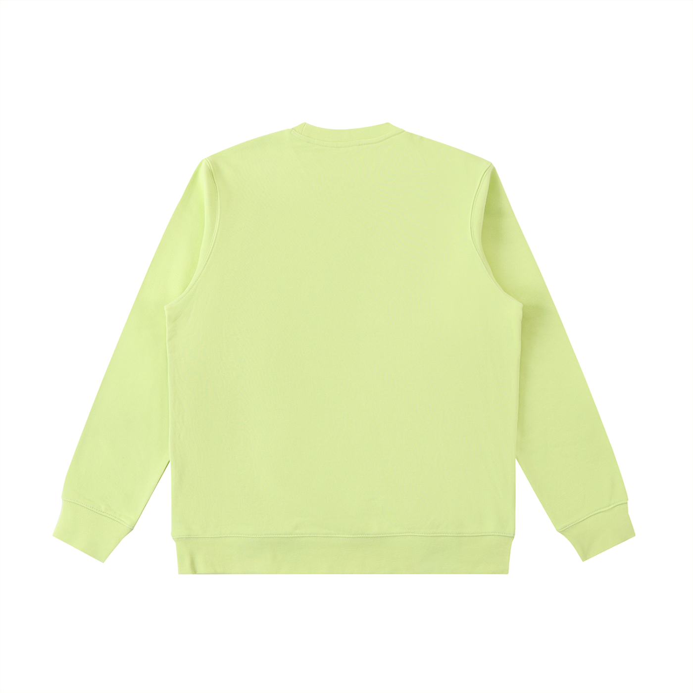 Quest Lemon Green with White Text Essential Heavyweight Crewneck  Sweatshirt