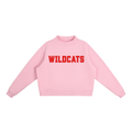 Wildcats Red Text Mock-Neck Crew Sweatshirt
