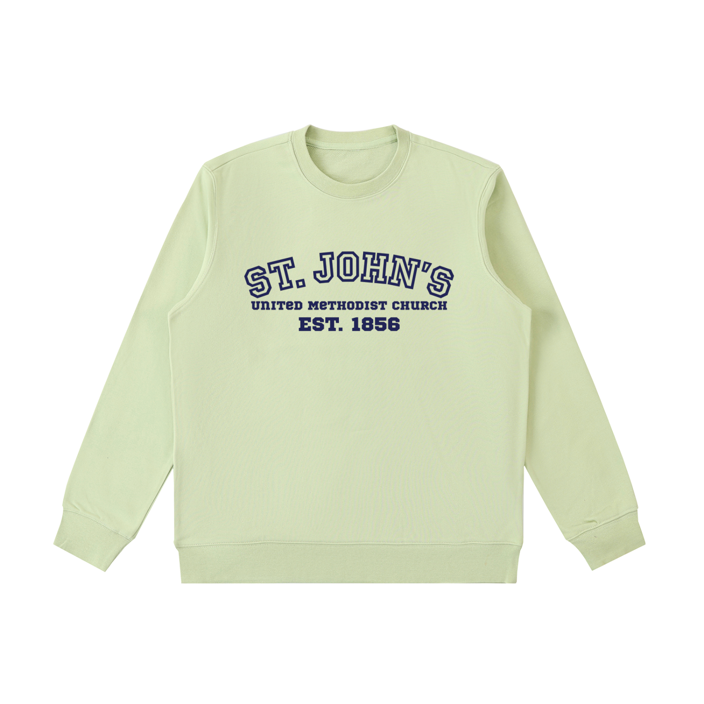 St. John's Navy Text Crewneck  Sweatshirt