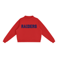 Raiders Red with Navy Text Mock-Neck Crew Sweatshirt