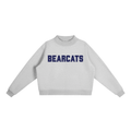 Bearcat Navy Text Mock-Neck Crew Sweatshirt