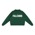 Falcons Dark Green Mock-Neck Crew Sweatshirt