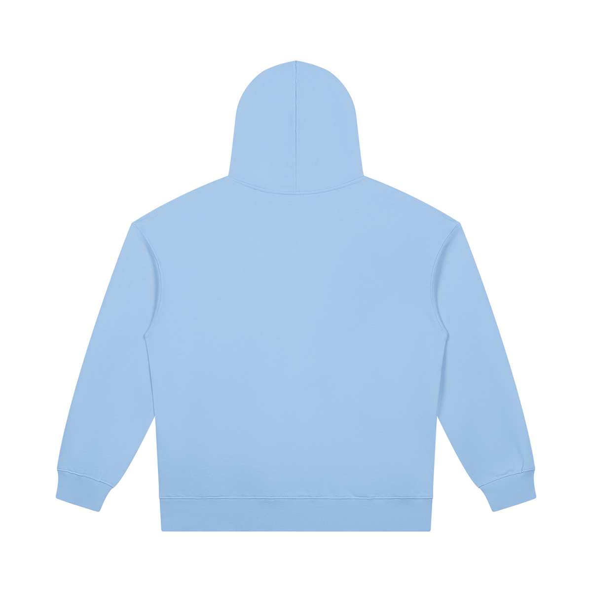 Quest Blue with Navy Text Unisex Heavyweight Pullover Hoodie