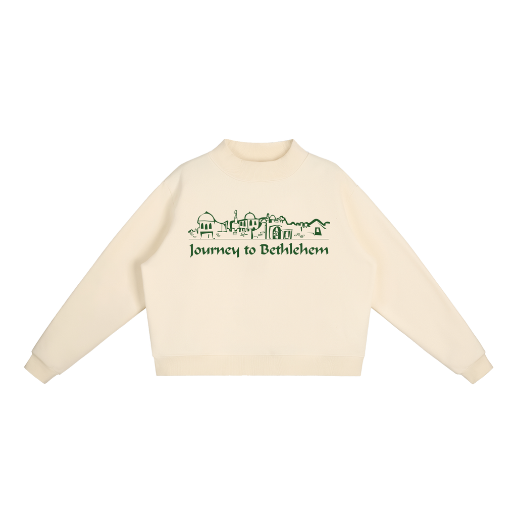 JTB with dates Fleece Mock-Neck Crew Sweatshirt