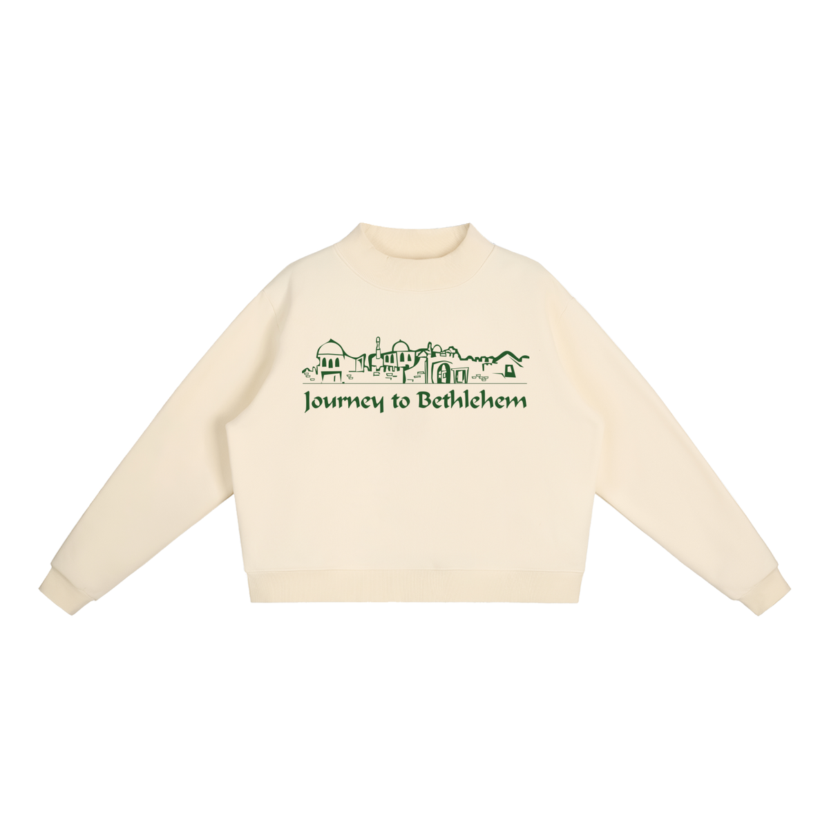 JTB with dates Fleece Mock-Neck Crew Sweatshirt