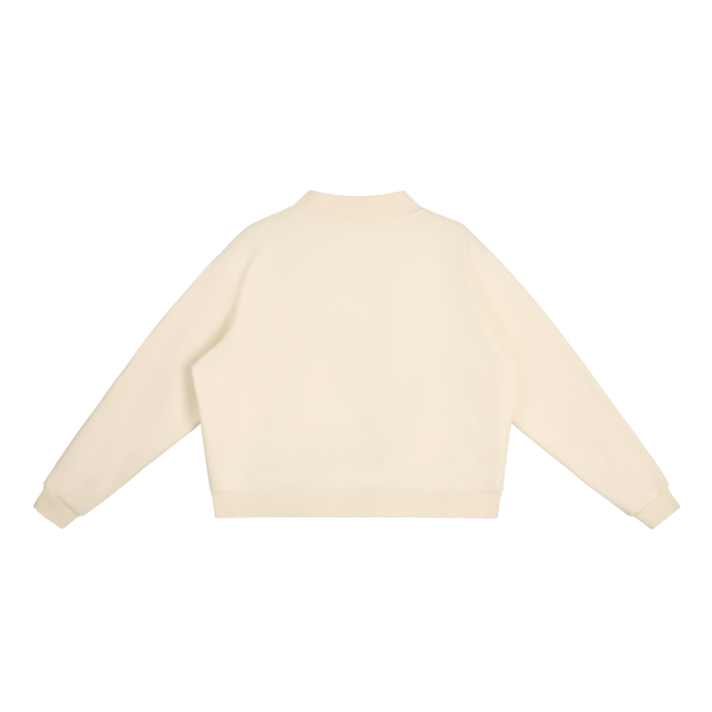 St. John's Navy Text Mock-Neck Crew Sweatshirt