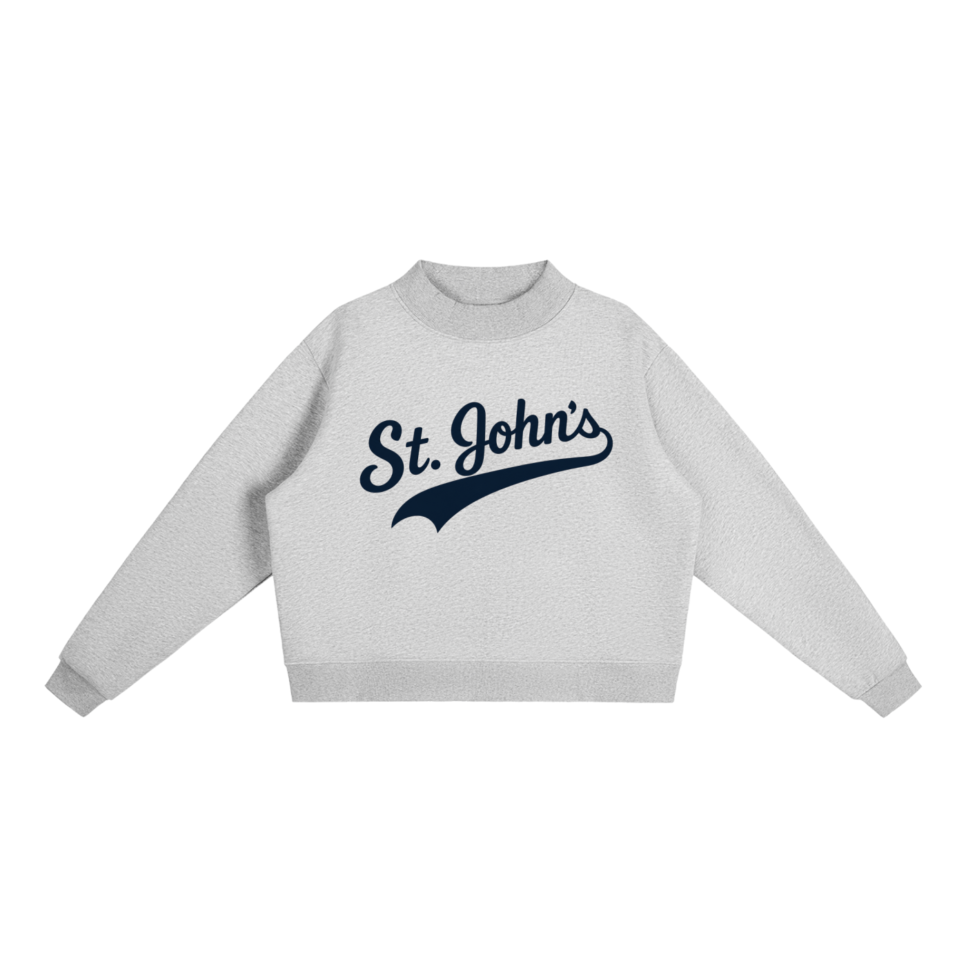 St. John's Swoosh Mock-Neck Crew Sweatshirt