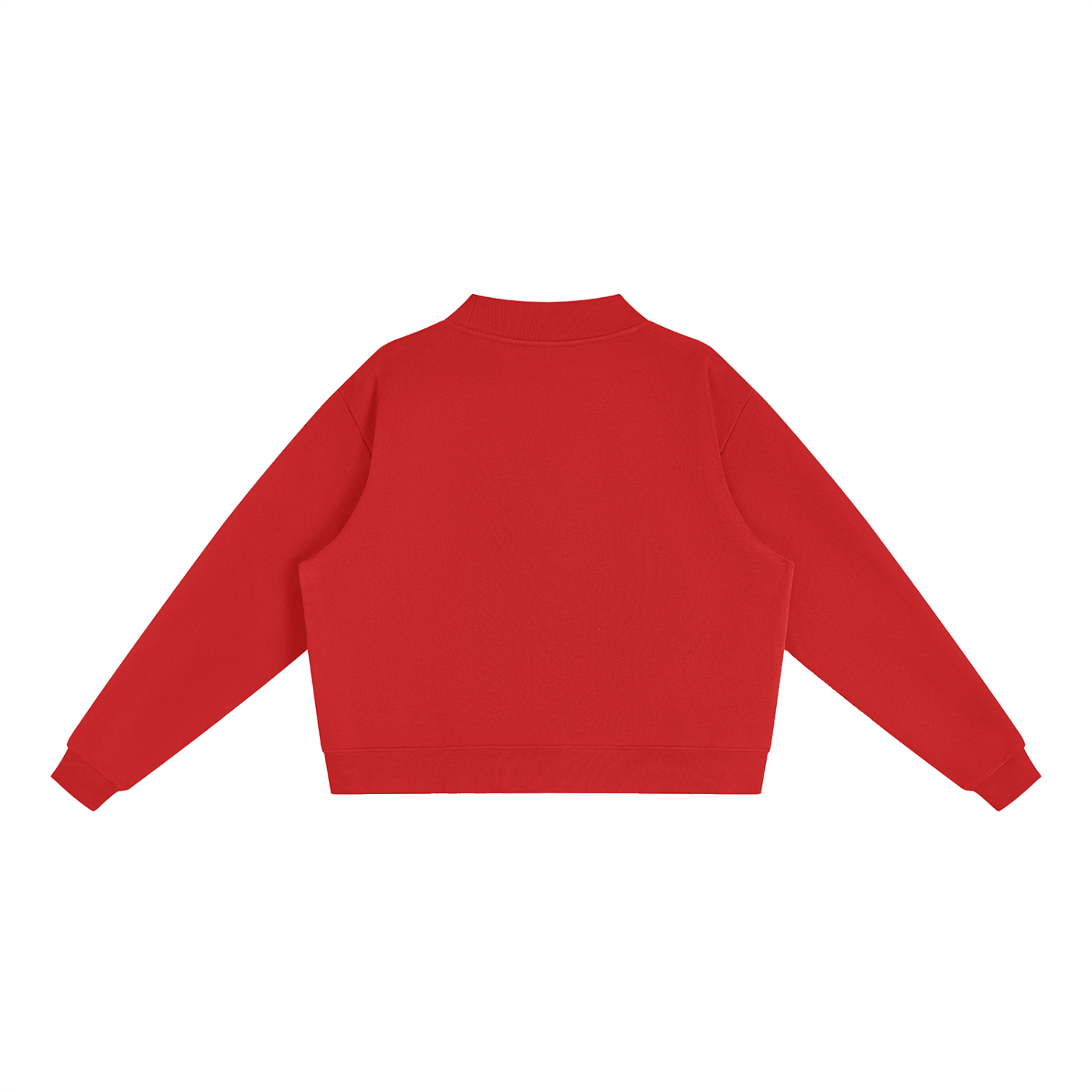 St. John's Navy Text Mock-Neck Crew Sweatshirt