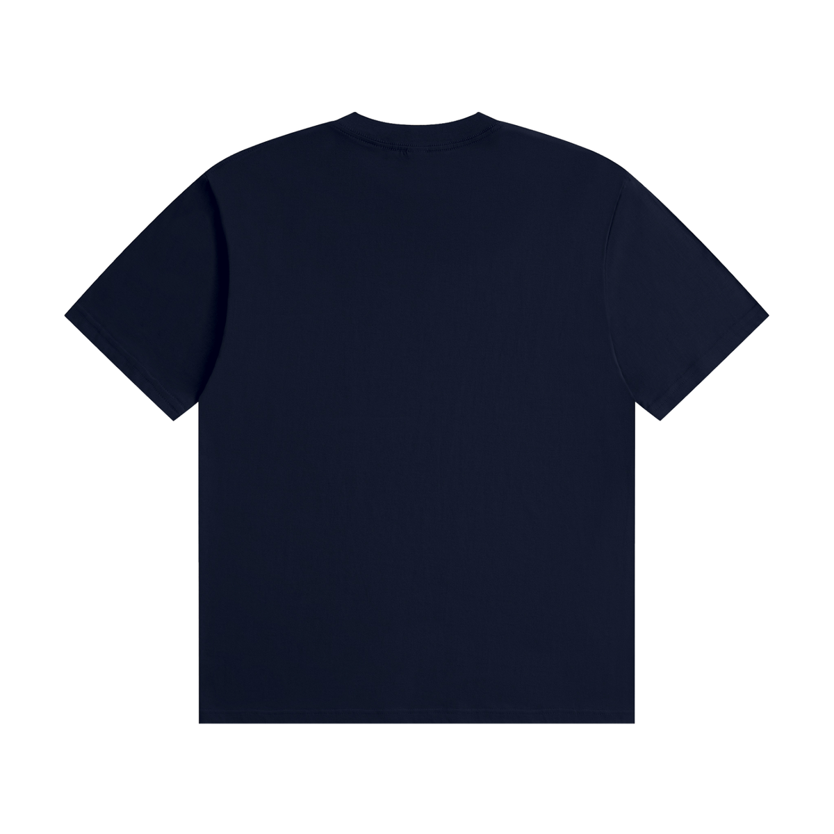 Quest Navy with White Text Unisex Seamless Cotton T-Shirt