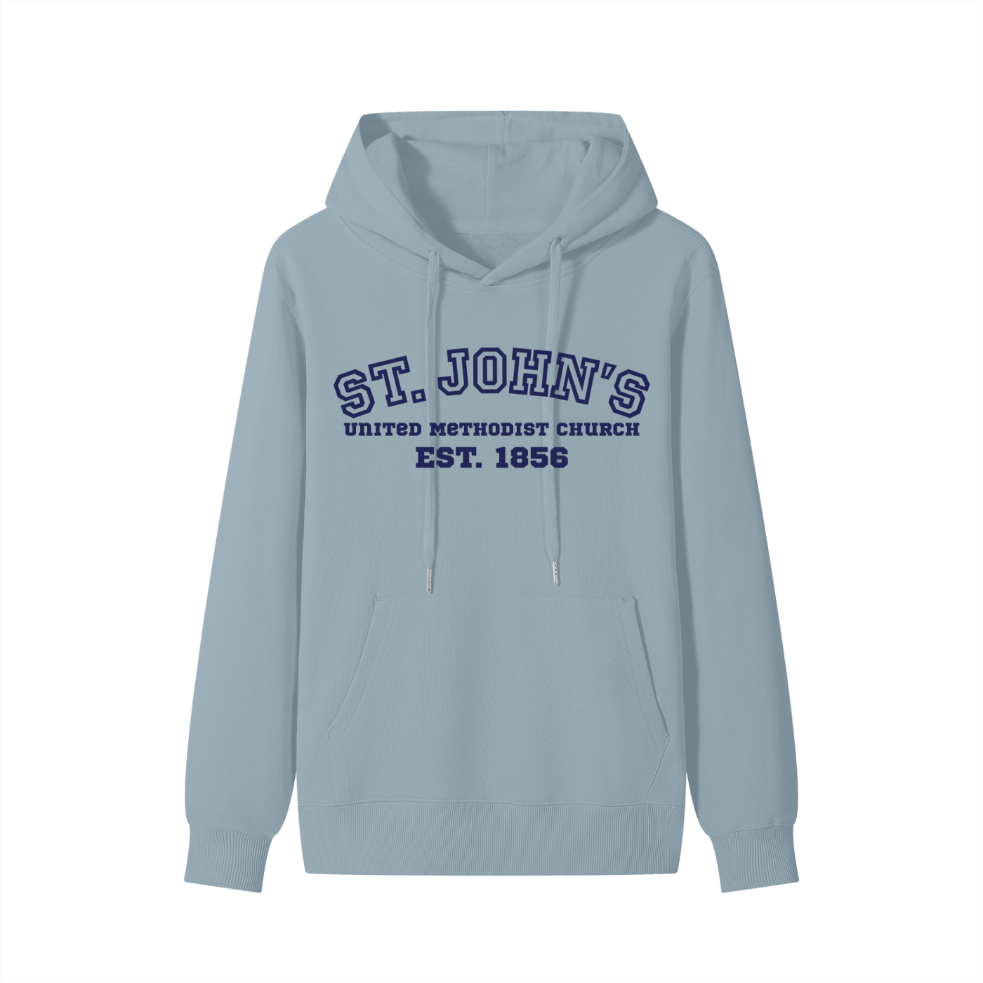 St. John's Navy Text Cotton Hoodie