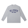 St. John's Classic  White Text Crewneck Long-Sleeve T-Shirt