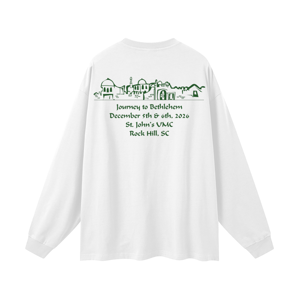 JTB with dates Oversized Unisex Long Sleeve T-Shirt